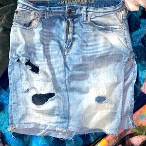 By my eye American eagle jean skirt
